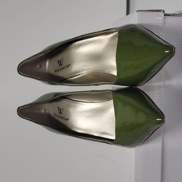 Worthington Green Patent Stiletto Pumps - Picture 4 of 12